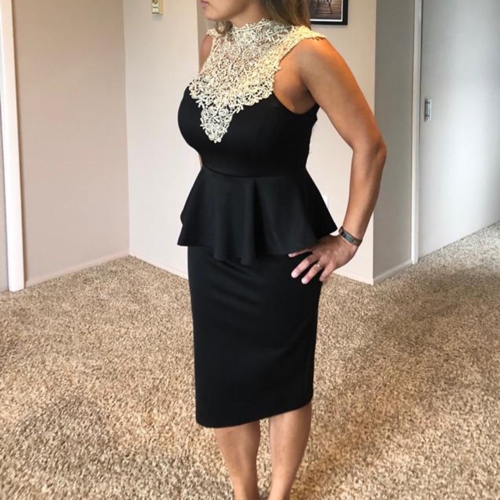 Black evening dress